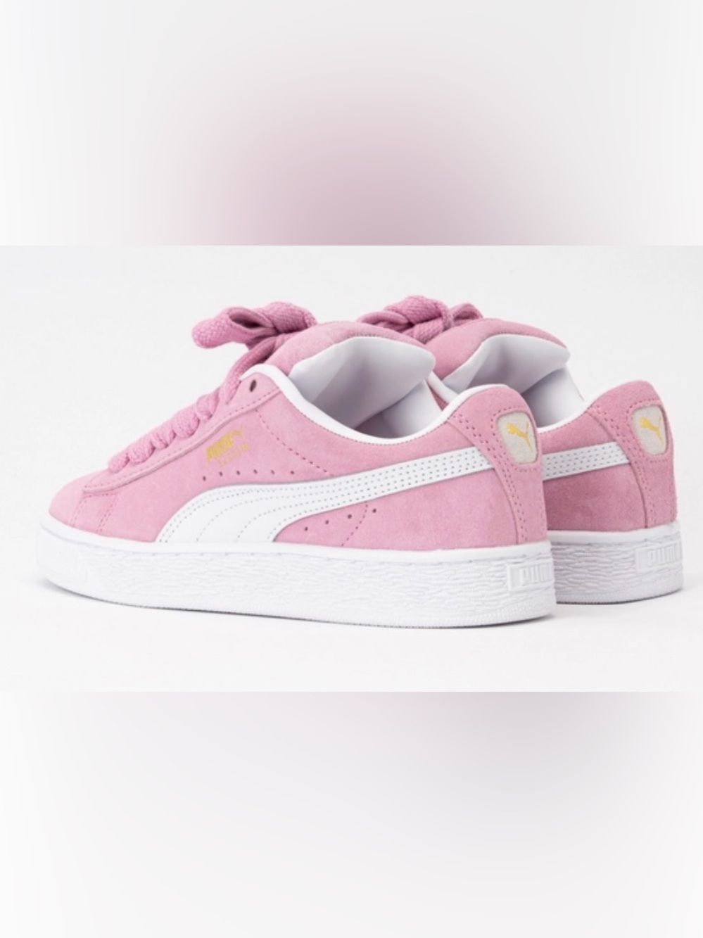 NIB[ PUMA] Suede XL Pink Sneakers Tennis Shoes Mauved Out/White Womens 8.5 / Y 7 - Picture 2 of 15